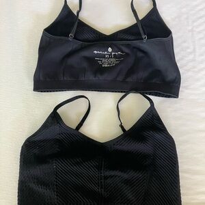 Spiritual Gangster Destiny seamless yoga bra black xs